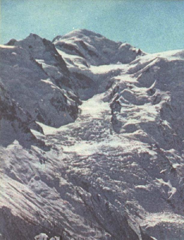 william r clark paccard balmat och de flesta andra andra alpinister tog sig upp till mont blancs topp pa nordsidan oil painting picture